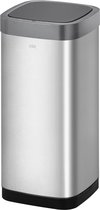 Prullenbak EKO EcoSmart Sensor 50L - Argent mat - Acier inoxydable - Capteur infrarouge - Poubelle - Anti-empreintes digitales - Soft-close