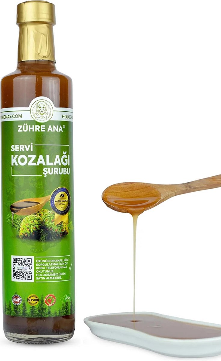 Goedkoopste Zühre Ana Dennenappel Siroop bevat zwarte vlierbessen 1 Fles 650 ml, Zühre Ana Kozalak Şurubu Servi Kozalağı ve Kara Mürver Içeren Şurup
