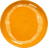 Serax Feast By Ottolenghi Dinerbord Ø22.5 Yellow Stripes White