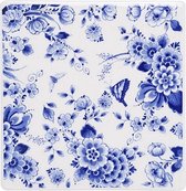 Jardin de fleurs en carrelage | Bleu de Delft | Heinen Delft Bleu | Souvenir | 13 x 13 cm