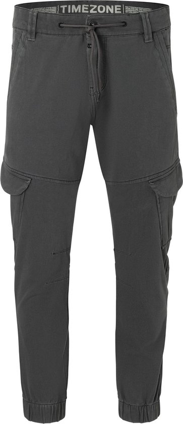 TIMEZONE Pantalon cargo pour hommes REGULAR BROOKLYNTZ regulier droit Grijs 33W 32L. bol