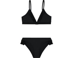 Shiwi Bikini set BLAKE FIXED TRIANGLE SET RUFFLE - zwart