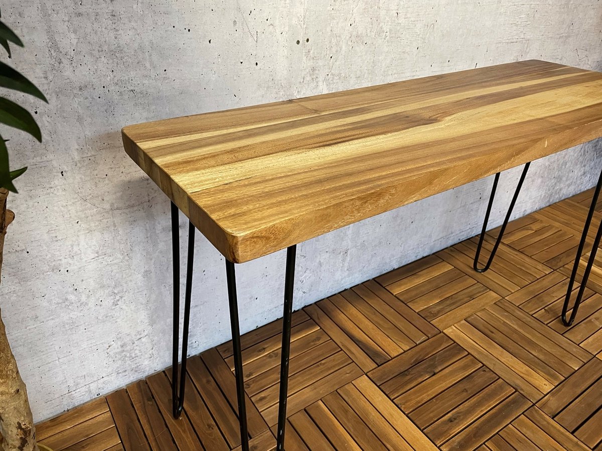 Sens-Line Table d'appoint Suarez - Table de jardin - 118cm - Marron