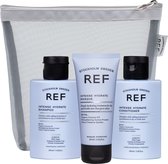 REF Stockholm - Travelbag Intense Hydrate - Krullen Zomerpakket - Vakantiepakket Droog haar - Reisverpakking - Shampoo Conditioner Haarmasker