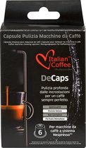 Détartrant DECAPS Coffee italien | 6 Capsules pour un nettoyage en profondeur des machines à café (Nespresso*)