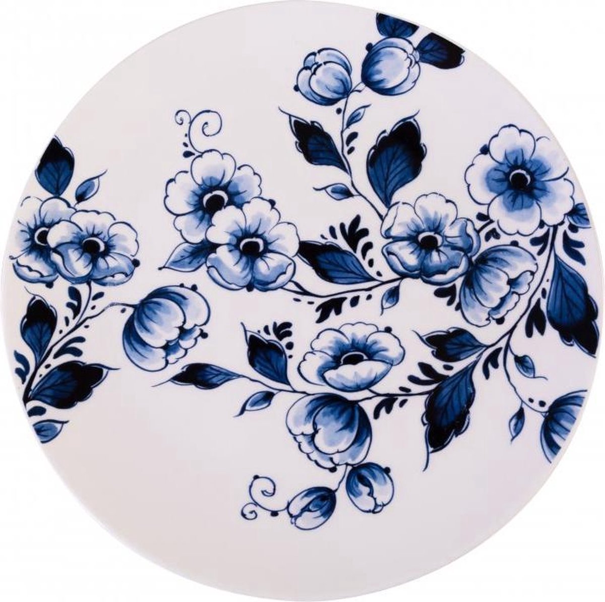 Delfts blauw wandbord bloem | Delfts Blauw | Holland | Heinen Delfts Blauw | Souvenir | Wandbord | Relatiegeschenk | Wanddecoratie