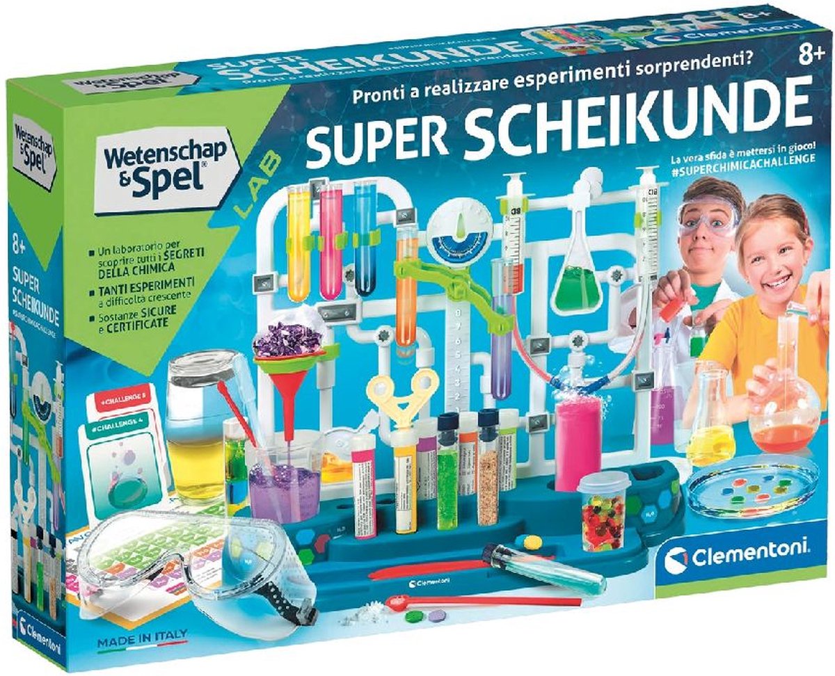 Clementoni Wetenschap & Spel – Super Scheikunde - Experimenteerdoos met vele Experimenten - Laboratorium Speelgoed - 8+ Jaar — afbeelding 9