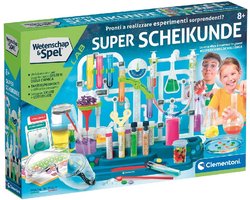 Clementoni Wetenschap & Spel – Super Scheikunde - Experimenteerdoos met vele Experimenten - Laboratorium Speelgoed - 8+ Jaar