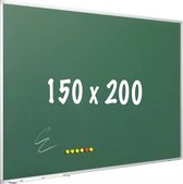 Krijtbord PRO Moody - Magnetisch - Schoolbord - Eenvoudige montage - Emaille staal - Groen - 150x200cm