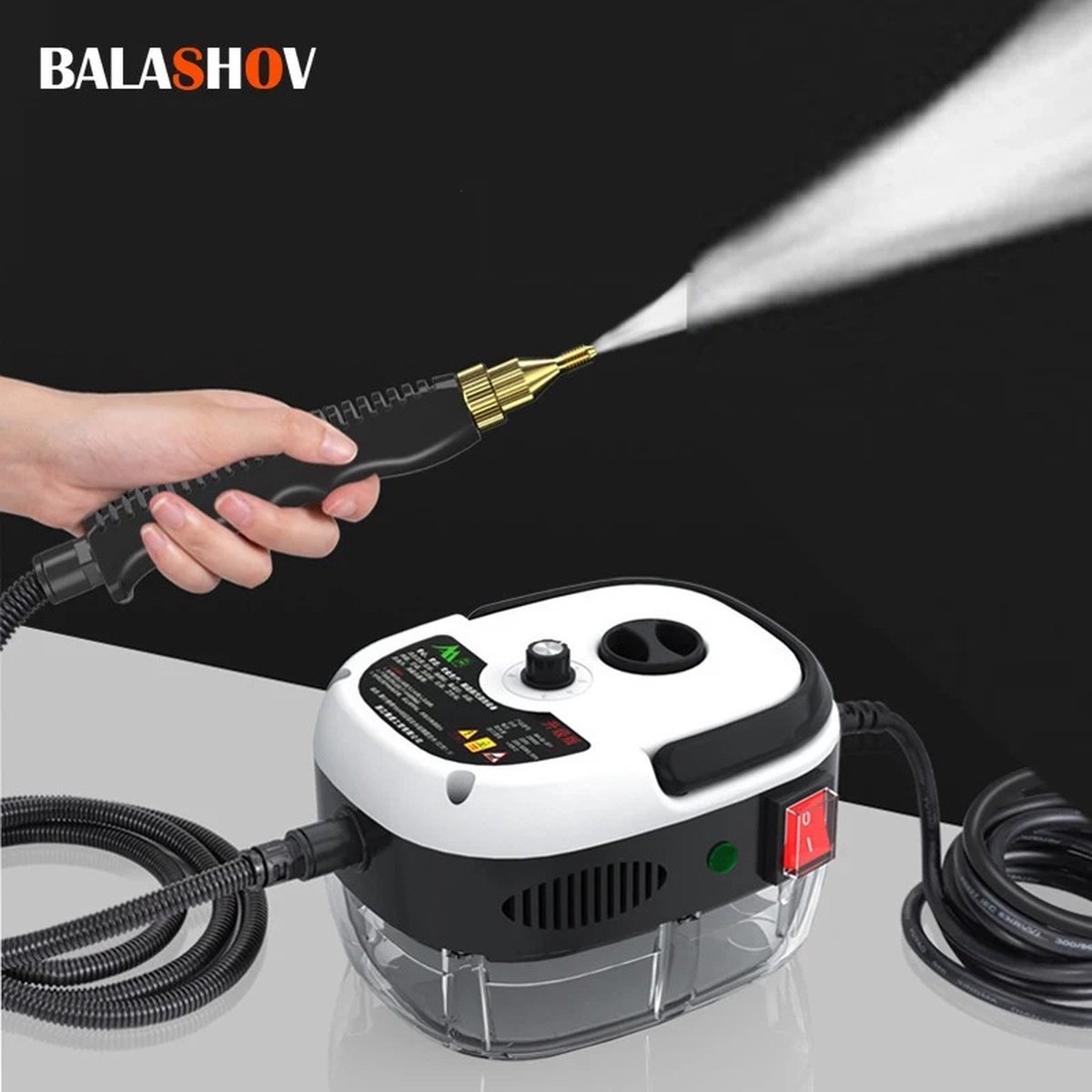 JK24 - Stoomreiniger - Tapijtreiniger - Handstoomreiniger - Keuken Stoomreiniger - Draagbare Stoomreiniger - Voor Keuken, Auto, Tapijt - 2500W 220V/110V