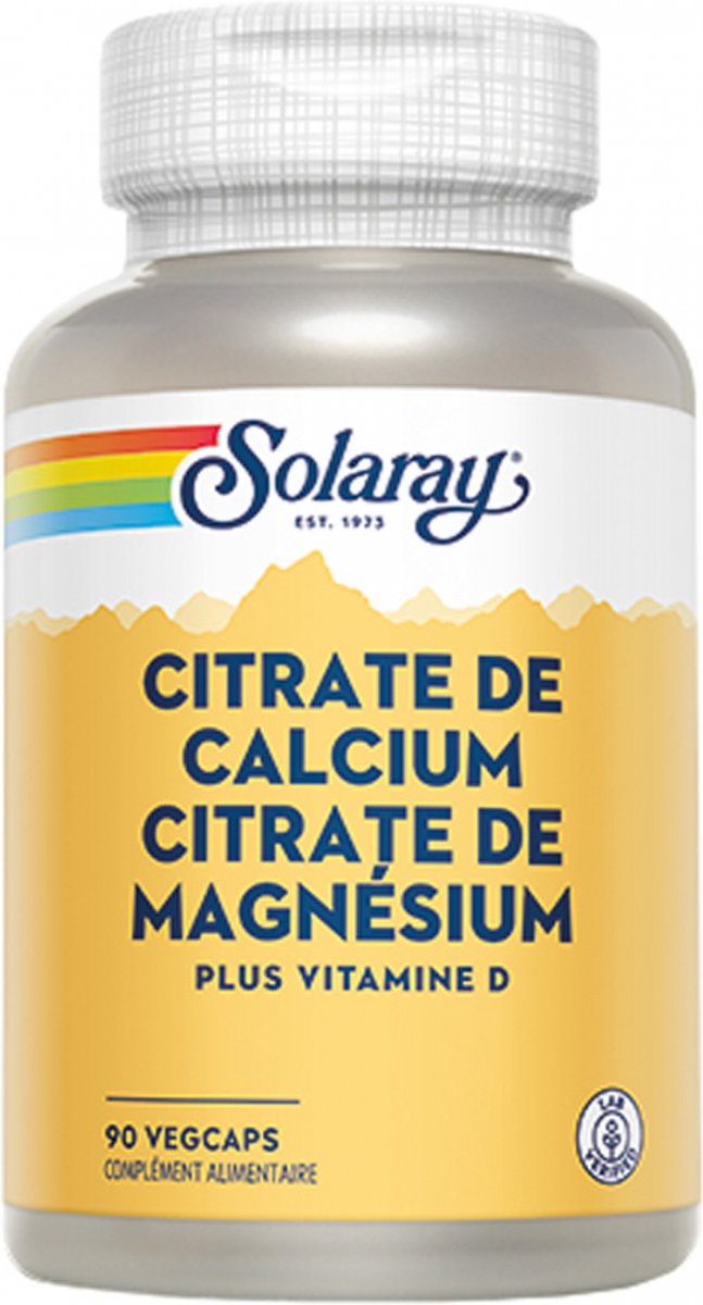 Goedkoopste Solaray Calcium Citraat Magnesium Citraat 90 Vitamine D Plantaardige Capsules