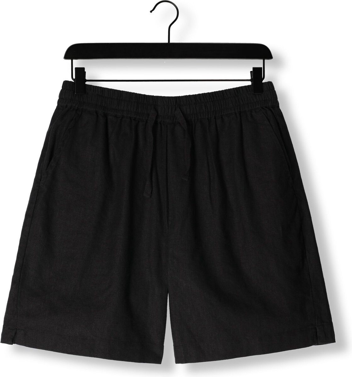 Woodbird Wbbommy Linen Shorts Broeken Heren - Zwart - Maat XL
