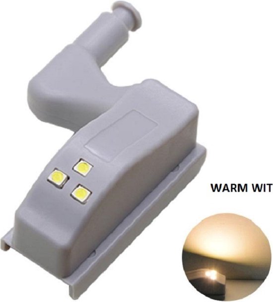 Éclairage à charnière automatique 6 pièces - Siècle des Lumières d'armoire - Wit chaud - LED