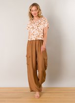 YEST Michelle Essential Tops - Light Brown/Multi Co - maat 44