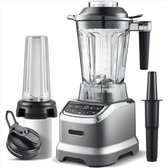 Soepmaker 2 Liter - Blender Met 2 Mengmethoden - Multifunctionele Smoothie Blender - Krachtige 2000W Mixer - Grijs