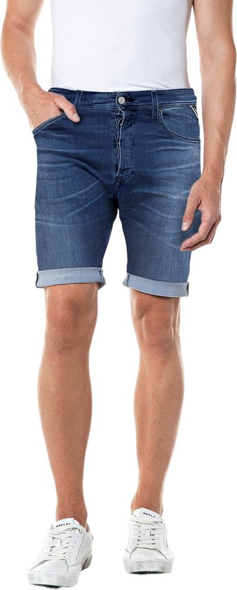 Replay Rbj.981 Short Jeans Heren - Broek - Lichtblauw - Maat 34