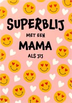Kaart - Moederdag - Superblij met een mama als jij - SMR01-D