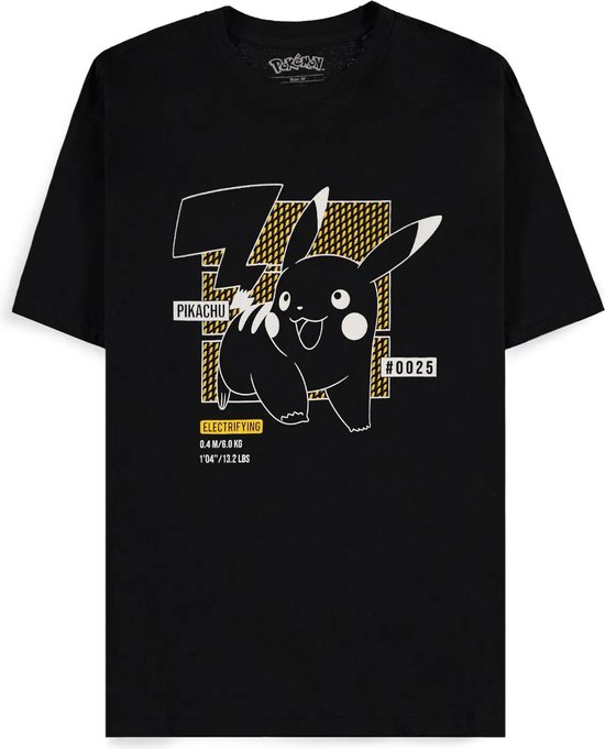 Pokémon - Pikachu T-shirt - Zwart