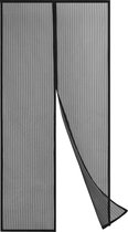 ForDig Vliegengordijn - Glasvezel A-kwaliteit - Luxe Deurhor Magnetisch - Horgordijn – Vliegengordijn – Hordeur - 210 x 90 - Zwart