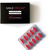 Male Pro 24 Erectiepillen - 10 capsules - nieuwe formule van Male Plus - libido verhogend - natuurlijk voedingssupplement 100% MACA - erectiestoornissen & stress - natuurlijke vervanger - Viagra Kamagra - 24h plezier van 1 capsule - Anoniem Verpakt