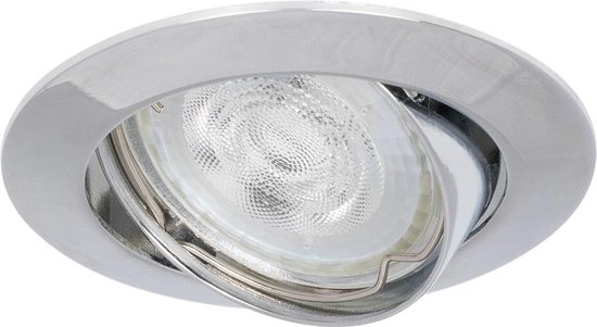 Ledmatters - Inbouwspot Chroom - Dimbaar - 4 watt - 345 Lumen - 3000 Kelvin - Wit licht - IP21 Stofdicht