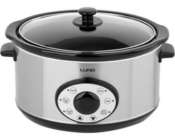 LUND Slowcooker met timer - 280W - 4,5L