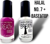 Halal Nagellak - BreathEasy - nagellak no. 07 + Base&Top - waterdoorlatend - luchtdoorlatend - Halal - Combideal
