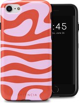 Selencia Hoesje Geschikt voor iPhone SE (2022) / SE (2020) / 8 / 7 / 6s / 6 Hoesje - Selencia Vivid Backcover - Dream Swirl Pink