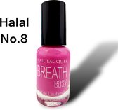 Halal Nagellak - BreathEasy - nagellak no. 08 - waterdoorlatend - luchtdoorlatend - Halal