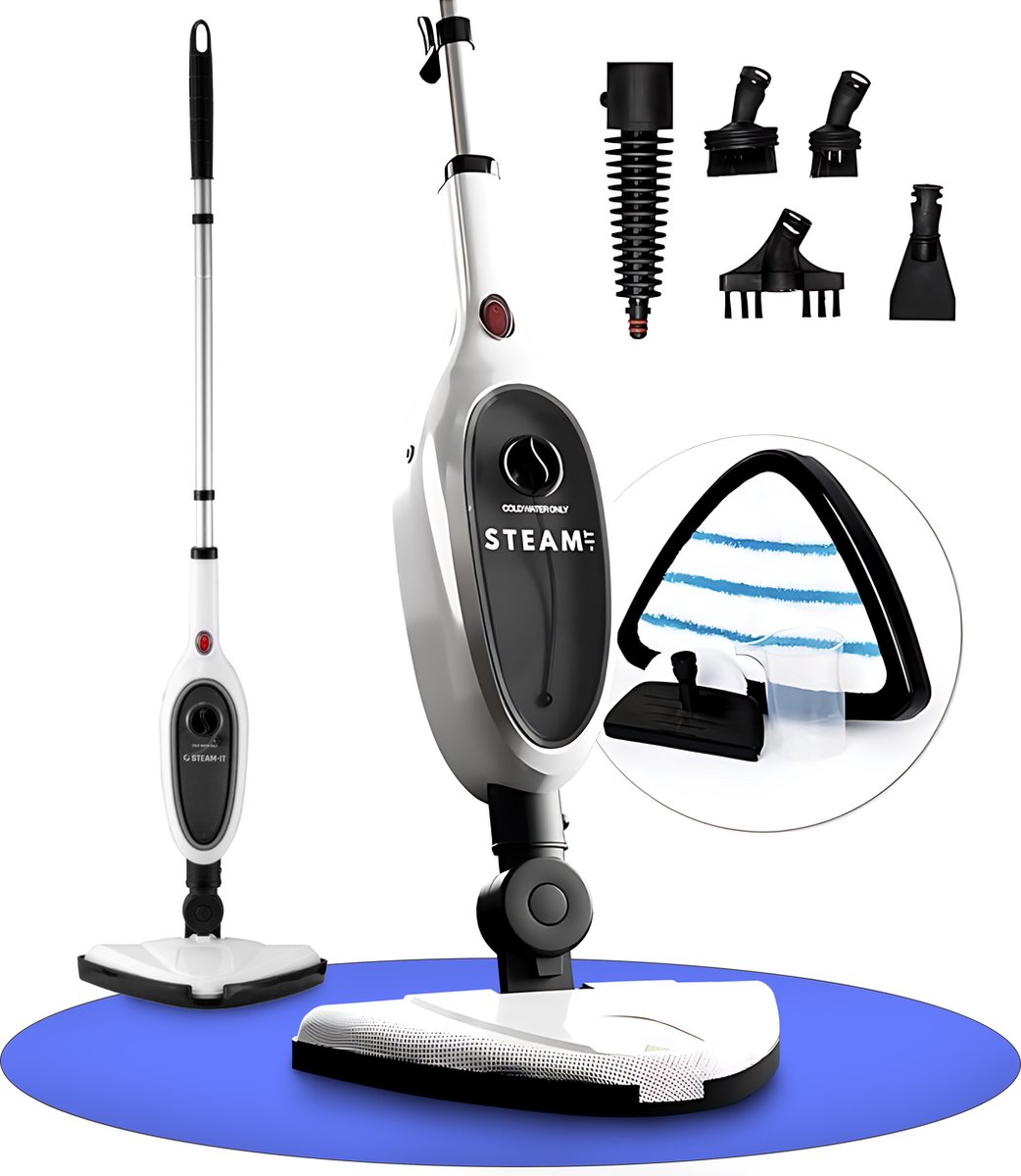 Steam-IT 2-in-1 Stoomreiniger met 10 Opzetstukken thumbnail 5