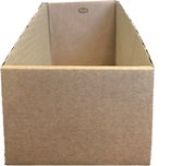 Ace Verpakkingen - Magazijnbak - Opbergbak - Duurzaam - Hogere voorkant - Kartonnen Magazijnbak - 271 x 99 x 112 mm - 2,6L - 10 stuks