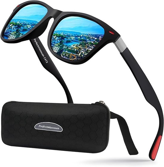Gepolariseerd Zonnebril Heren Dames Y2K Wrap Around Sunglasses Ultralichte Rijden Hardlopen Vissen UV400 bescherming