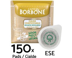 Borbone Goud / Oro Arabica 150 stuks - Italiaanse Espresso - E.S.E. Servings - Voor koffieliefhebbers