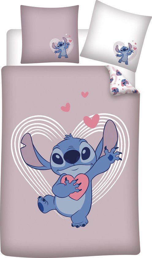 dekbedovertrek Disney Lilo & Stitch - Simple - 140 x 200 cm - Katoen
