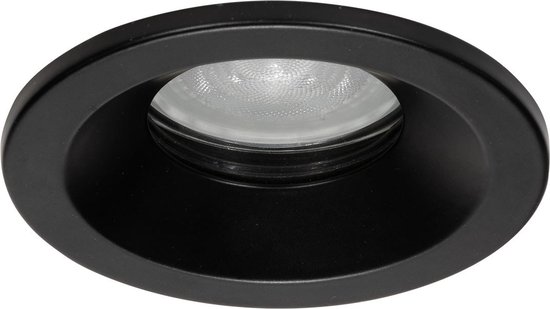 Spot encastrable LED Zwart - Dimmable - 4 Watt - 2700K Wit Extra Chaud - IP65 (résistant à la poussière, aux éclaboussures et aux jets) - Profondeur d'encastrement 80 mm