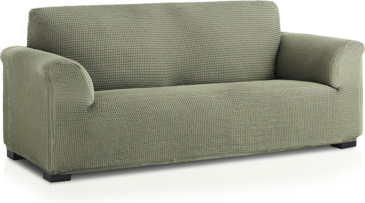 Belmarti Bankhoes Milos 140cm tot 180cm breed - Groen - Bankhoezen van ademend katoen - Premium Belmarti® kwaliteit - Extreme stretch
