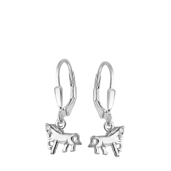 Boucles d'oreilles enfants Lucardi Silver - Cheval