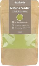 Matcha Poeder 100% Biologisch - 100gram – Superfood Matcha Thee is rijk aan Antioxidanten en Aminozuren - Matcha Ondersteunt Weerstand, Stofwisseling en Energieniveau - Biologisch Gecertificeerd