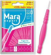 tandenragers Interdentale borstels – borstels voor interdentale ruimtes | 0,4 mm ISO 0 extra fijn | 32 x interdentale borstel roze | standaard tandborstels