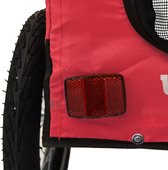 vidaXL - Hondenfietstrailer - oxford - stof - en - ijzer - rood - en - zwart