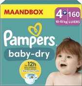 Pampers Baby Dry Luiers Maat 4+ - 160 Luiers Maandbox