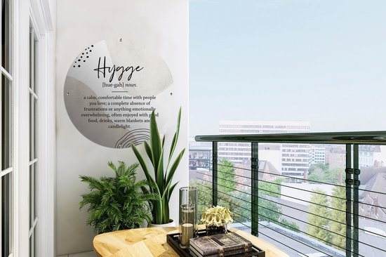 Garden Circle Hygge - Bougies - Sorts - 60x60 cm - Affiche de jardin