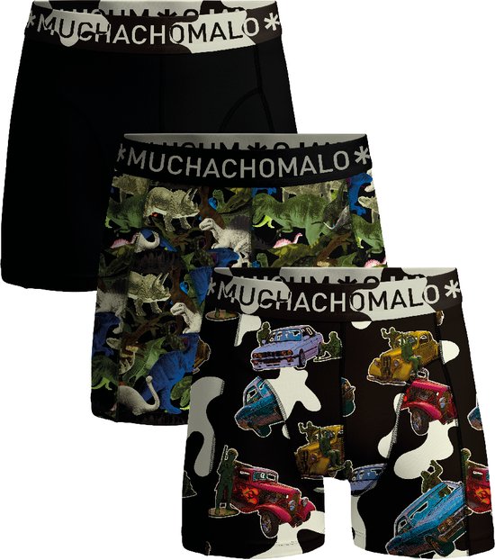 Muchachomalo Boys Boxershorts - 3 Pack - Maat 146/152 - 95% Katoen - Jongens Onderbroeken