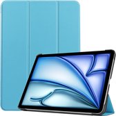 Tri-Fold Book Case met Wake/Sleep - Geschikt voor iPad Air 11 (2024) Hoesje - Lichtblauw