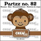 Crealies Partzz Aap CLPartzz82 52x48mm (06-24)