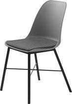 Chaise de salle à manger Grijs - Tissu/Textile - 54x47x83cm - Hauteur d'assise 47cm