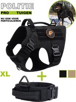 Always Prepared © Pro Anti Trek Tuig en Halsband – Middel en Grote Hond - Zwart - XL