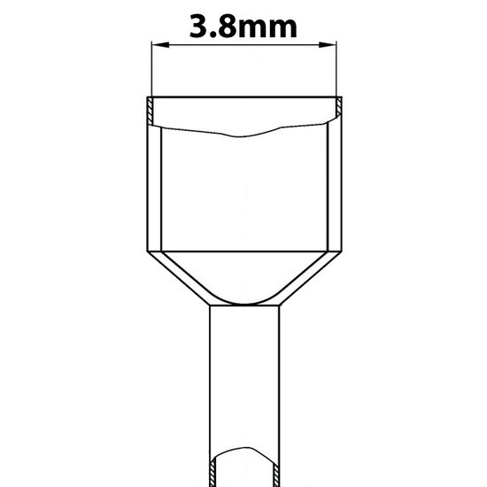 Câble de connexion pour interrupteur à bascule - 3,8 mm - 15 cm - Adapté pour KCD1/11