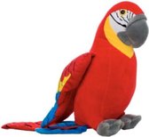 Papegaai Vogel Rood Pluche Knuffel 20 cm {Parrot Bird Plush Toy - Speelgoed Knuffeldier voor kinderen jongens meisjes - Dieren Dierentuin Zoo Animal}