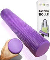 Foam Roller voor Zelfmassage van Rug en Nek - Paars Ø95x43cm - Fasciarol voor Stretchen - Triggerpoint Schuimrol voor Pilates en Yoga